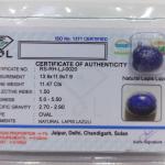 Lapis 11.47 Carat